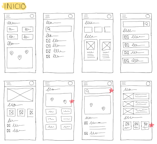 Esquemas de página iniciales de AdaptAbility